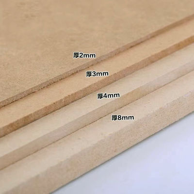 Wood Fiber 1.5-25mm Thickness Melamine MDF/ Raw MDF Board for Customizable Furniture
