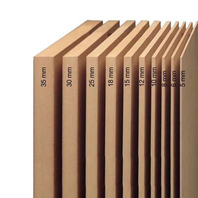 Directly Supply 4*8ft 6mm 9mm 12mm 15mm 18mm Raw Mdf Board with Thickness 1.5-25mm