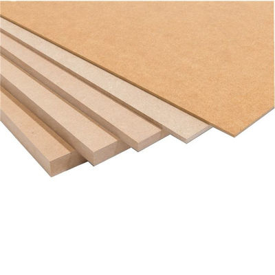 Density 680-830KG/M3 Hard Boards 18mm Plain Mdf Raw Wood Fiberboards 1220*2440mm