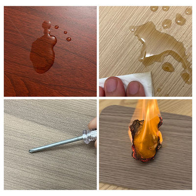 Various Colors Moisture-Proof Wooden Board Wall Sheet PVC Panels with Damask Pattern
