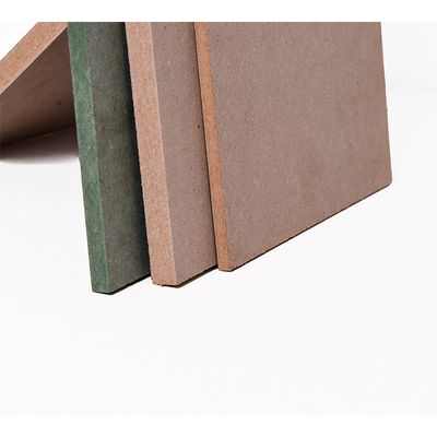Indoor 2-25mm Customized Size Plain MDF Board with Poplar Hardwood Core