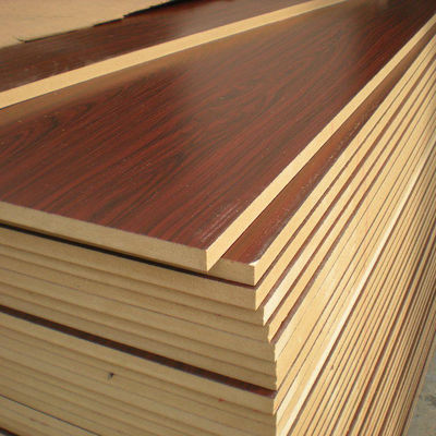 Customized 18mm 4x8 Mdf With Melamine Film Sheet For Furniture And Kitchen Cabinet