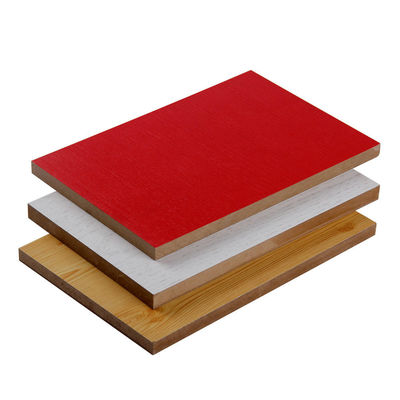 18mm Plain Mdf Panel And White Wood Grain Color Melamine Mdf Board Moisture-Proof With 1